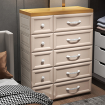 75cm household European style drawer storage cabinet sealed childrens wardrobe bedroom finishing drawers plastic storage box