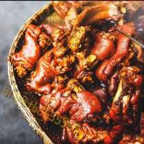 Shop commercial ancestral authentic secret braised meat technology Formula pig head meat pork trotter soup teaching video spiced