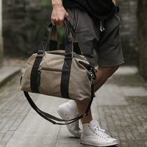 Tide brand retro large-capacity travel bag luggage bag fashion trend bag mens shoulder bag casual handbag mens bag