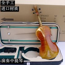 All hand-played natural tiger pattern European Viola 16 5 16 inch 15 inch adult Viola
