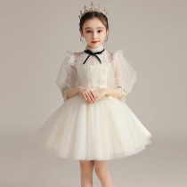  Next win girls dress skirt light luxury niche high-end childrens princess dress 2021 new dress Xia Yangqi