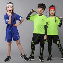 Childrens badminton suit mens table tennis tennis clothes long sleeve tight speed clothes girls running sportswear