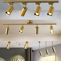  Nordic gold surface mounted spotlight Living room Dining room household ceiling downlight Cloakroom clothing store LED track spotlight