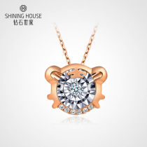 Diamond Aristocratic Family Tiger Year Zodiac 18K Gold Diamond Pendant Love Follow Your Heart K Gold Necklace Necklace Necklace New Tiger U