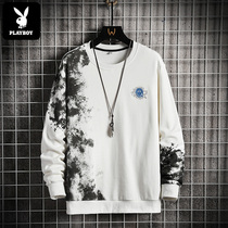 Playboy sweater mens fashion brand spring and autumn trend ins loose and wild round neck long sleeve T-shirt jacket