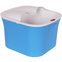 Foot tub plastic foot tub thickened thermal insulation foot tub over calf constant temperature foot tub with massage household artifact
