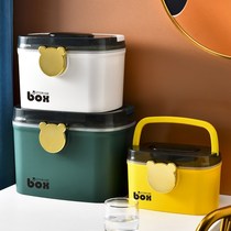 Small medicine box dormitory medicine box home cute first aid female portable students small storage box Medical baby medical care