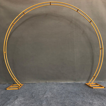 New wedding props wrought iron arches flower stand aisle ornaments wedding arrangement decorative round arch