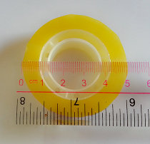 Direct stationery tape small tape transparent small Tape 1 8cm thick meat 0 8cm 35Y long high adhesive tape
