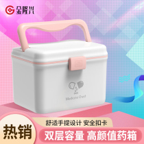 Medicine box Medical multi-layer family medicine box Medicine storage box Household large-capacity medical medical box Out-of-hospital first aid box