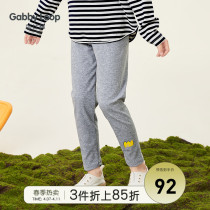 Gabiery Boy Clothing New Pint Girl Knit Underpants Wear Grey Spring Autumn Money Fashion Casual Girl Pants