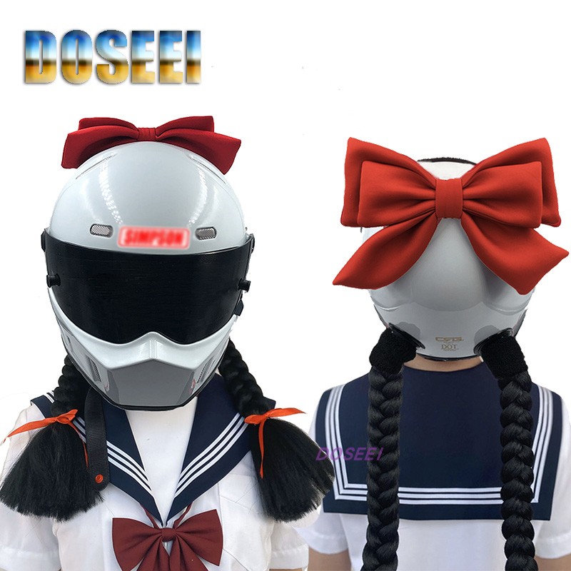Kawasaki dream sister do not bend the same motorcycle helmet bow ski helmet pop girl electric car