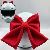 Kawasaki to dream with motorcycle helmet decoration bow knot ski helmet electric car modified cat ear burst accessories