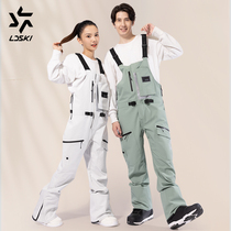 ldski ski belt pants slim version waterproof and wear-resistant snowboard suit one-piece men and women ski pants ski equipment