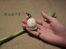 Ivory fruit old fruit weathered fruit core carving * contentment * gift gift birthday small handle piece pendant