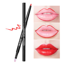 Lip liner brush Two pairs of heads for beginners with lipstick pen Waterproof long-lasting female painting hook line does not touch the cup does not bleach