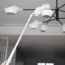 Household dust duster cleaning disposable feather duster sweeping dust bed bottom cleaning artifact electrostatic telescopic car