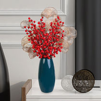 Fortune fruit artificial flower ornaments living room tea table display floral red berries New Year's Eve flowers red fruit lucky fruit decoration