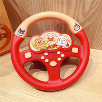 Anpanman baby car co-driver steering wheel Childrens toy girlfriend simulation stroller car simulator