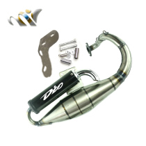 Applicable to Honda 50 DIO18 phase 27 28 phase ZX34 phase 35 modified elbow exhaust pipe imitation V8
