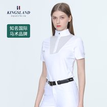 535 European imported Kingsland summer equestrian competition shirt riding clothes short-sleeved female models