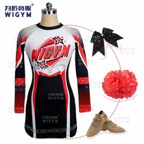 New real cheerleading competition clothing split pants flower ball clothing skill clothing jazz clothing dance performance clothing women's style