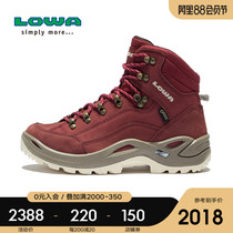 LOWA autumn and winter outdoor RENEGADE GTX womens mid-help waterproof and wear-resistant mountaineering hiking shoes L320945