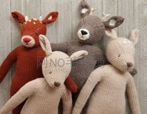 Deer straight-eared rabbit series Deer doll plain body A No Chinese braided illustration text description drawings