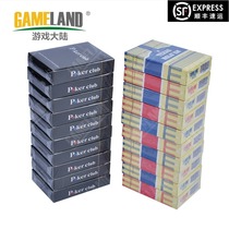 Game mainland 10 pay Texas playing cards plastic playing cards frosted waterproof paper large characters and small characters chess cards