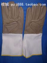 High-grade top layer leather fireproof cloth leather welding gloves long welder gloves welding gloves soft heat insulation