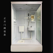 Squat pit shower integrated finished bathroom integrated whole shower room enclosed bath room dry and wet separation bathroom
