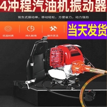 Backpack portable concrete Zhenping ruler gasoline electric lithium battery cement vibrator pipe head pump construction machine