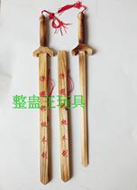 Childrens toys swords wooden swords wooden swords heavenly swords evil peach wood sword performance props