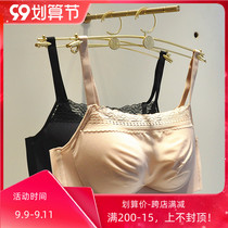 Manifen soft rubber ring chest underwear 20812010 comfortable and stable anti-light large Cup big chest small bra