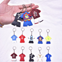 Football star keychain pendant jersey hanging jewelry souvenir surrounding gift C romesinay markaka
