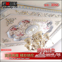  European-style lamp pool carved living room ceiling modeling ceiling light plate decoration materials Non-gypsum line ceiling line fine