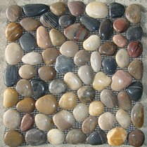 Pebble floor tiles mosaic mesh stone wall tiles kitchen bathroom bathroom bathroom balcony tile landscaping home decoration