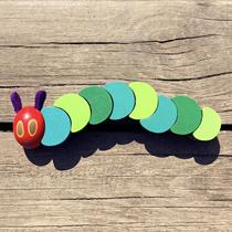 Child anecdotes Meng Meng Mengs new Erica 100 Changed Wooden Twist caterpillar Caterpillar Puzzle Toy 18 months neutral
