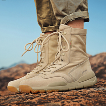 Summer outdoor high-top desert boots non-slip men Martin boots travel couples tactical hiking shoes women
