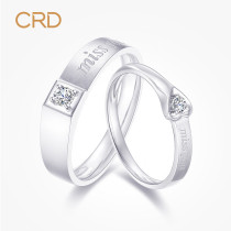 (Spot) crd Lei Di diamond on the ring white 18K gold platinum gold diamond ring a pair of mens rings