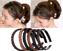 Wig hair hoop Korean jewelry twist braid with teeth non-slip hair hoop pressure hair wide-side headband hairpin adult female