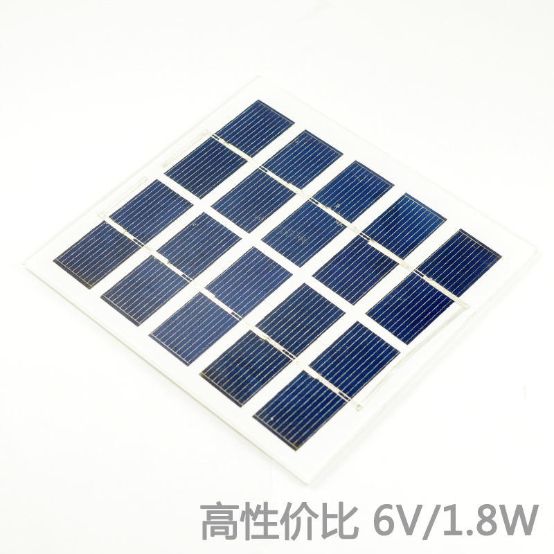 Polycrystalline silicon solar panel DIY mobile phone charging 5V/6V small photovoltaic panel toy LED