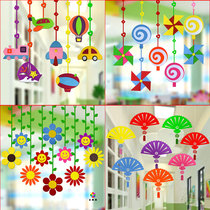 School kindergarten pendant classroom corridor Huanchuang layout materials Forest department air pendant pendant wall decoration
