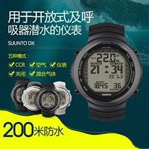 Global United Insurance SUUNTO DX full black titanium diving computer table with USB data line diving computer table