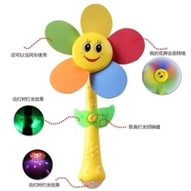Windmill toy baby baby eating dining chair suction cup turn music rotating color string colorful stroller pendant