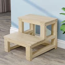 Step pedal platform mobile stair step step step stepping stool heighten outdoor anticorrosive wood step kitchen height pedal