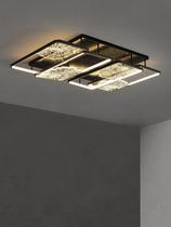 All copper new Chinese ceiling lamp living room lamp Chinese style room bedroom lamp modern simple rectangular led lamp