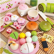 Mom music simulation afternoon tea early education puzzle green tea shop wooden toys