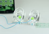  Vanshigong left and right ears Ear mold eardrum imported crystal transparent in-ear headphones real-life ratio