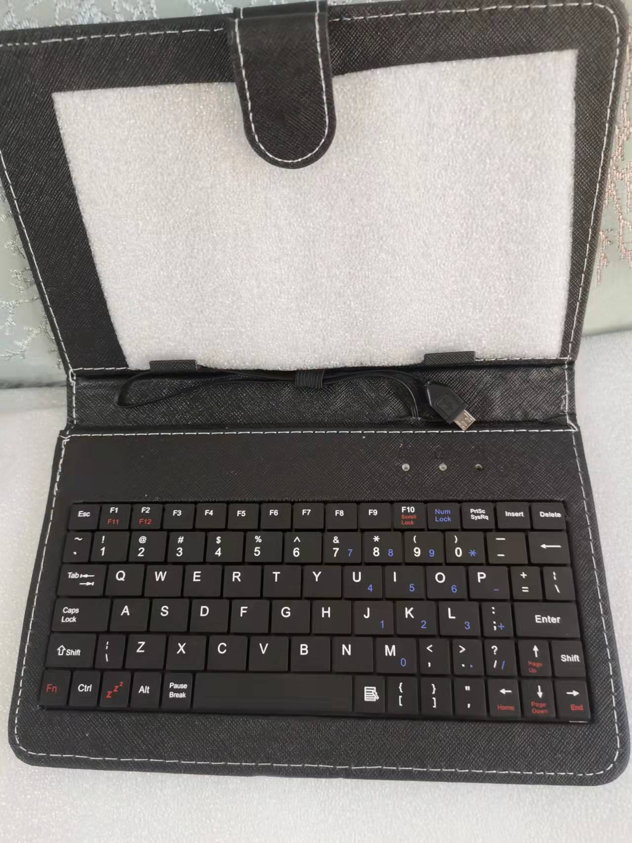 特价7寸平板电脑外接micro USB键盘平板电脑保护套带支架键盘皮套